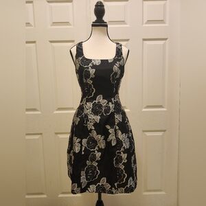 Prabal Gurung Collective Black Floral Jacquard Dress